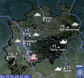 Aktuelles Wetter in Nordrhein-Westfalen
